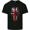Union Jack Flag Skull Gym MMA Biker Britain Kids T-Shirt Childrens