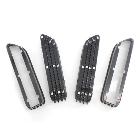 2Pcs Seite Fender Vent Grill Anti-korrosion Perfekte Spiel ABS Seite Fender Luftstrom