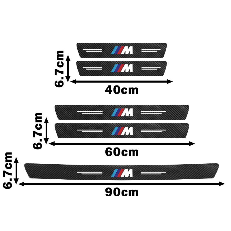 Car Door Threshold Protective Stickers Anti Scratch Waterproof Decal For BMW M E92 E87 F10 F20 F30 X3 X5 i3 ix3 E46 E90 E39 E60