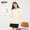 MJ STYLE Women's Milk Silk Relaxed Hooded Sweatshirt