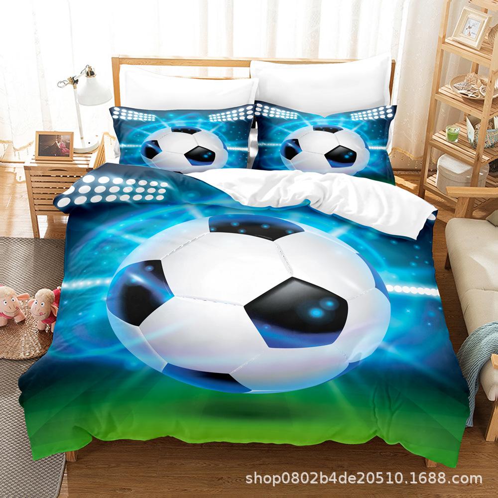 

Home Textile Ball Series Three-Piece Digital Printed Sheet Bed Quilt Kit quilt cover 90 * 190 pillowcase 50 * 75 * 1
