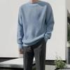 Autumn Winter New Fashion Round Neck Long Sleeve Solid Sweaters Men's Clothing Casual All-match Warm Simplicity Knitting Tops