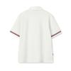 Fila Heritage Fashion Retro Classic Casual Simple Solid Comfortable Versatile Cotton Loose Short Sleeve Polo Shirt Men Tops Cloud-White F11M628116FWT