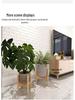 Cross-Shaped Floor Flower Stand - Succulent & Bonsai Display Rack for Living Room or Balcony