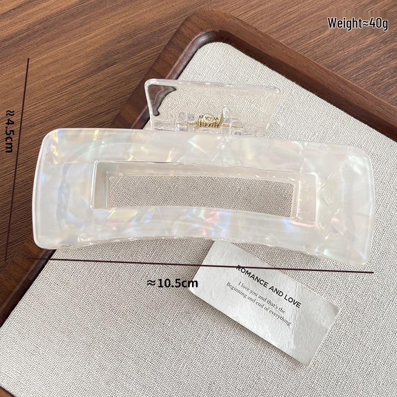 Mermaid Scale Extra Large Square Claw Clip for Thick Hair