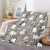 1pc Cats Pattern Lightweight Flannel Blanket, Comfortable and Warm Blanket, for Office and Camping Sofa Bed016