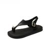 Fashion Women Sandas Flats Clip Toe Fashion Shoes Casual Summer Woman Slippers 2025 New Walking Slides Dress Classic Sandalias De Mujer