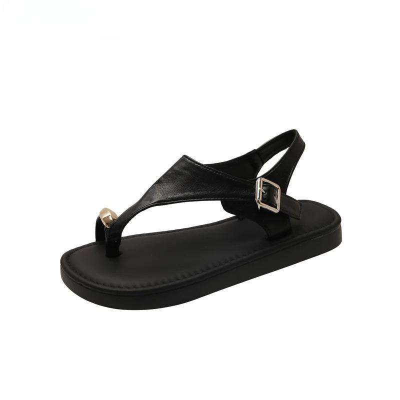 Fashion Women Sandas Flats Clip Toe Fashion Shoes Casual Summer Woman Slippers 2025 New Walking Slides Dress Classic Sandalias De Mujer