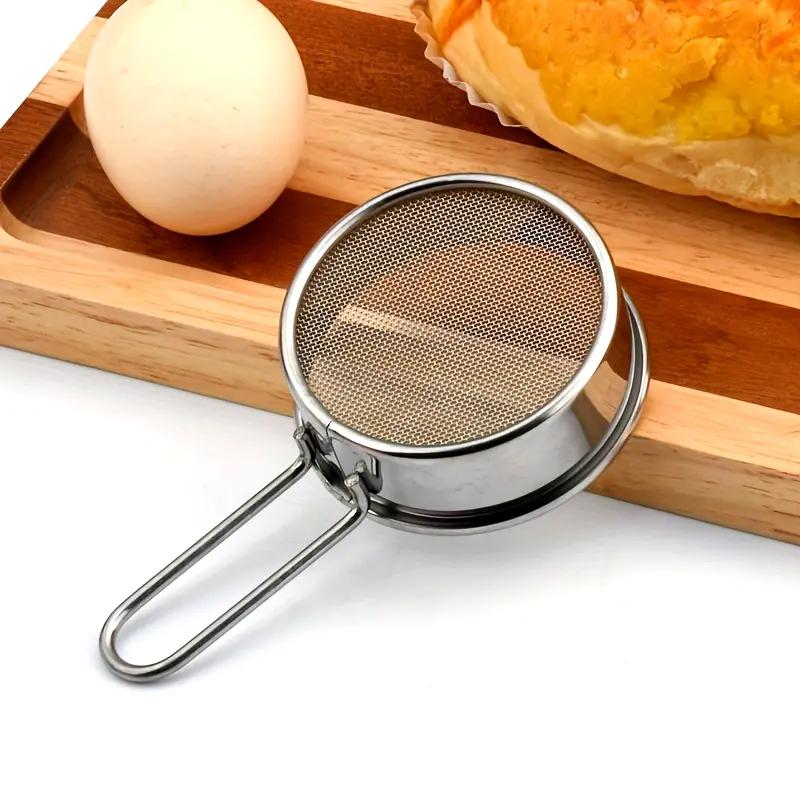 Mini sítko na mouku z nerezové oceli Ruční jemné síto na mouku Cukr Kakao Matcha Prášek Cedník na mouku do kuchyně na pečení