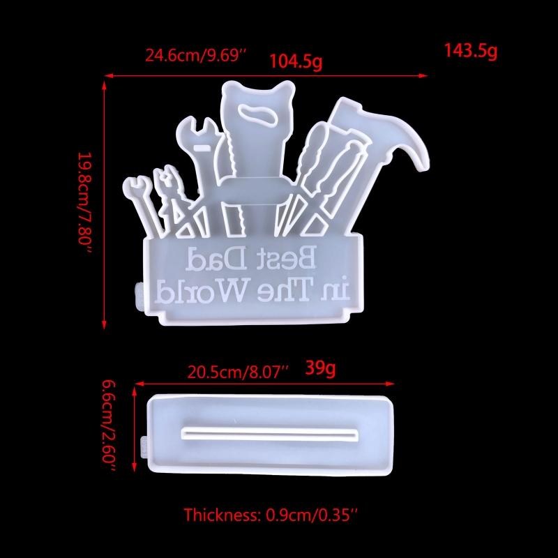 DIY Father's Day Gift Wall Hanging Mould Living Room Wall Pendant Decorative Silicone Mould Diy for Creative Handmade Mo