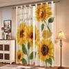 Individuelle Sonnenblumen Verdunkelungsvorhänge - Hochpräziser Digitaldruck, Verdicktes Polyester, Sonnenschutz