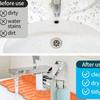 1pc Thick Silicone Faucet Drain Mat, Casual Home Decor