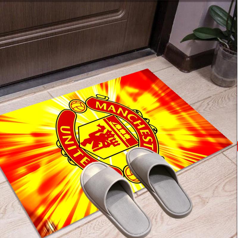 Manchester United F.C Pattern Rug, Indoor/Outdoor Mat, for Picnic, Gameroom, Bedroom, Office, Living Room, Home Decor Carpet, Birthday Gift