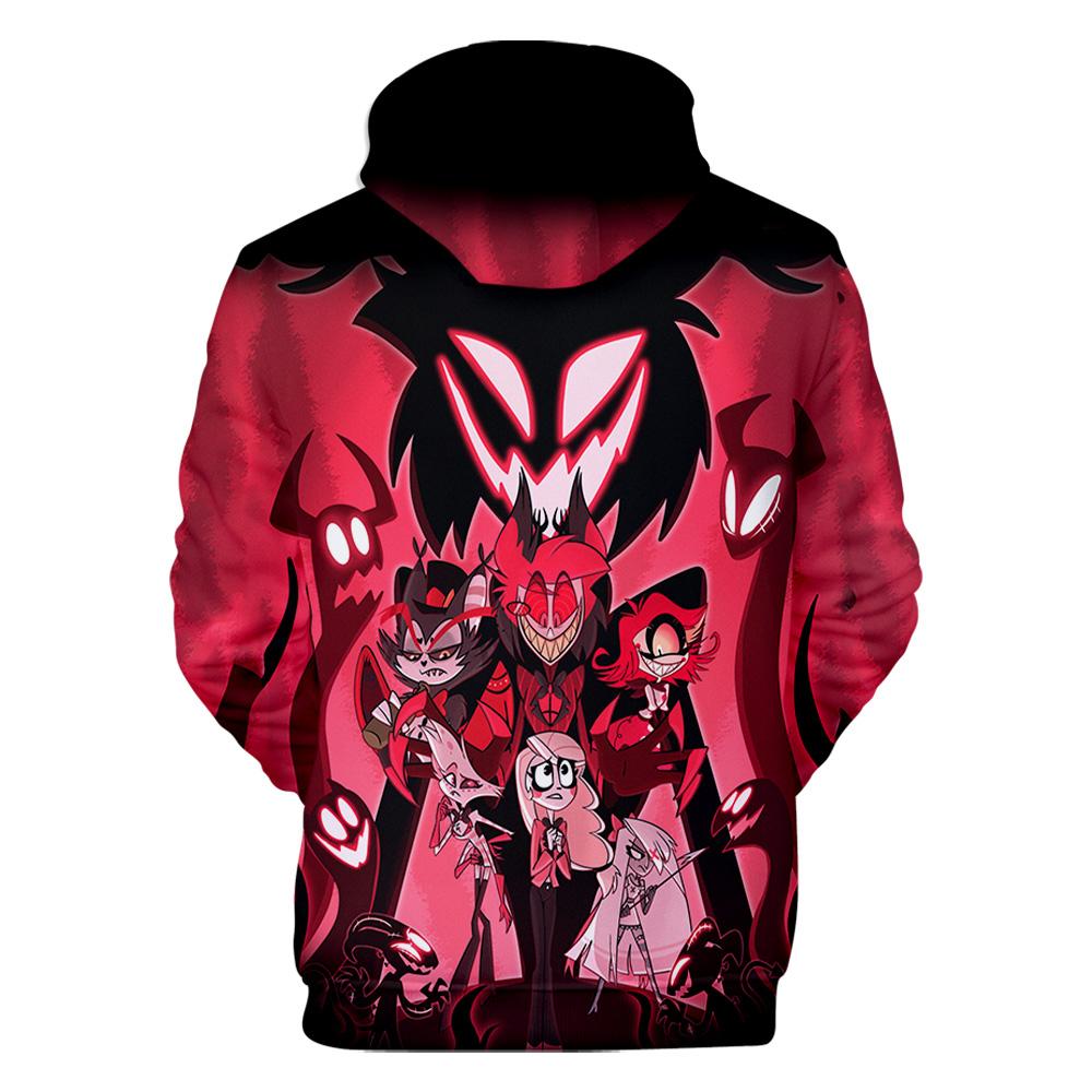 Hazbin Hotel Anime Hoodie Printed Sweatshirts Casual High Street Oversized Pullovers Man Women Long Sleeve Sweatshirt