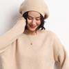 Cashmere Autumn and Winter New Women's Knitted Hats Casual Headscarves  Double Strand Woven Soft and Glutinous Berets