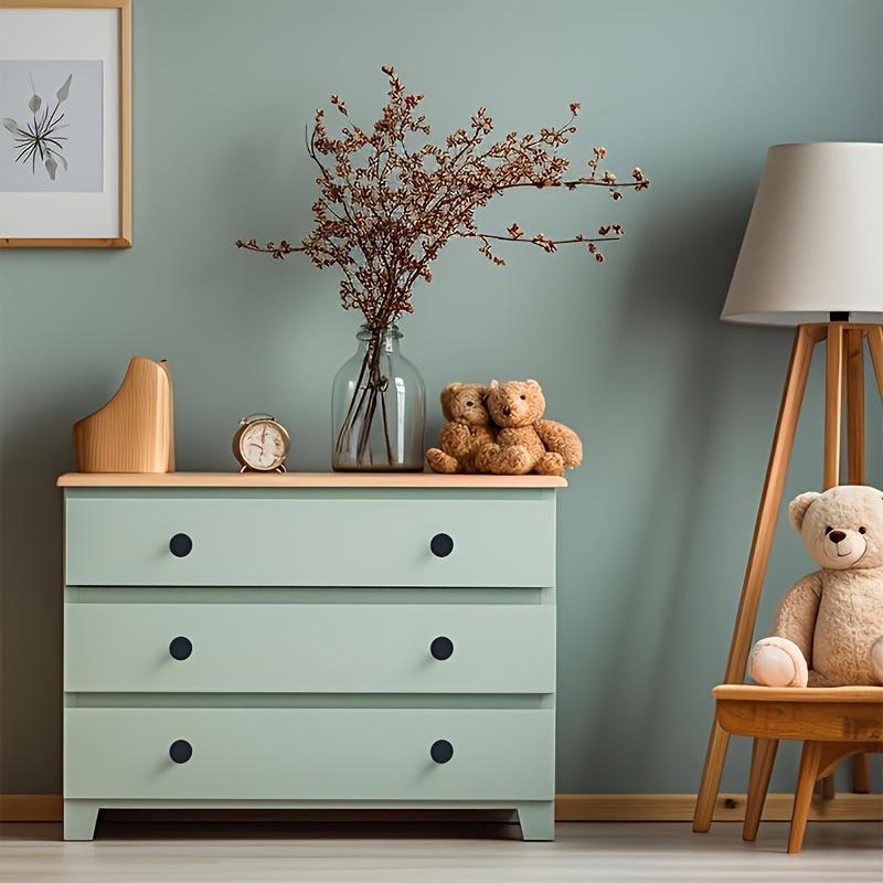 10pcs Black Cabinet Knobs,Cylindrical Pulls Hardware,Dresser Drawer Pulls,Bathroom Closet Hardware with Screws