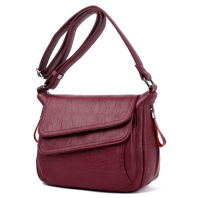 Summer Soft Leather Luxury Women Handbag Crossbody Bag Ladies Fashion All-match Large-capacity One-shoulder Messenger Bag