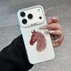 New Year's Creative Fingerprint Horse Applies To Apple iPhone17 Pro Mobile Phone Case 16 Color Silver 15 Laser 14/13 Hard 12
