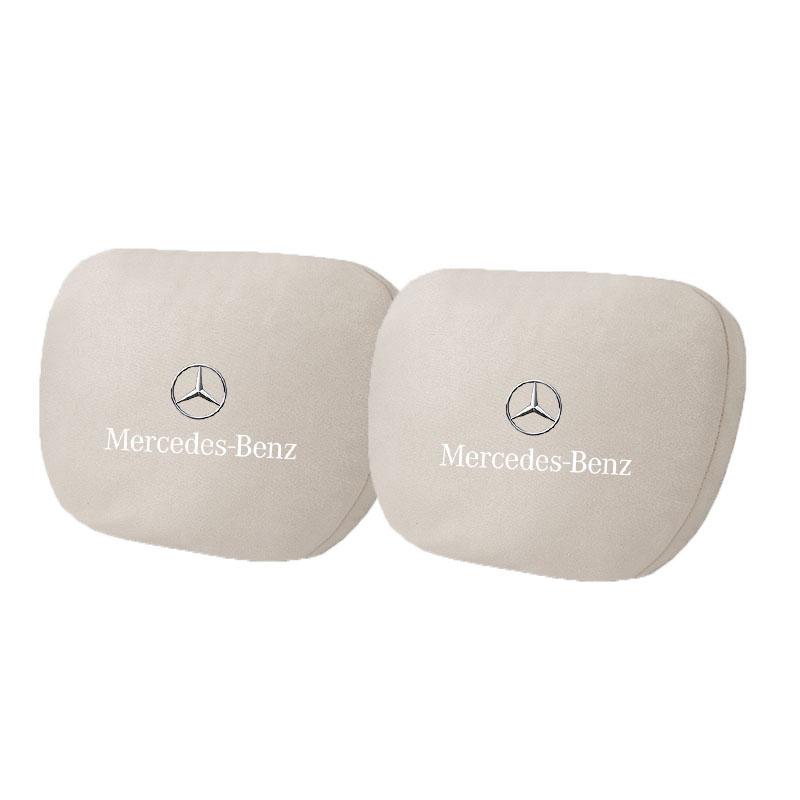 Suède Autostoel Hoofdsteun Neksteun Stoel Lendenkussen Zacht Nekkussen voor Mercedes Benz AMG W205 C300 W203 W206 W108 W124 Auto BA1