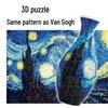 Blue & White Porcelain 3D Puzzle Vase: DIY Ornament & Flower Arrangement Toy for Kids