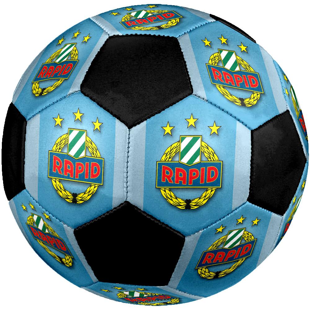 Rapid Vienna Soccer Ball Colorful All Ages Machine Stitched PVC Competition Ready Durable High-Bounce.SIZE5