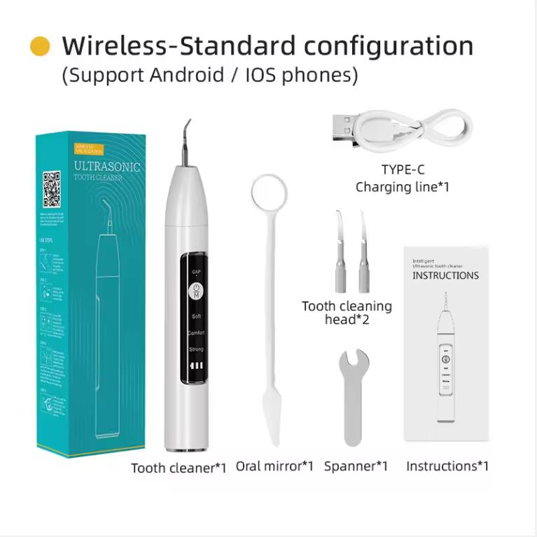 

Визуальный удалитель зубного камня, скейлер зубного налета, средство для чистки пятен, электрический удалитель зубного камня, НОВЫЙ белый