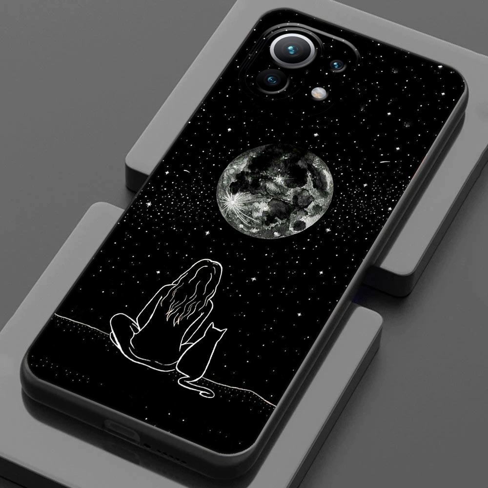 Black Cats Hello For Xiaomi 15 Ultra 11T 12T 13T 14T Pro 11Lite Phone Case Mi POCO X7 M7 F7 Pro F5 F6 M6 X3 X5 X6 Cover Cute Cat