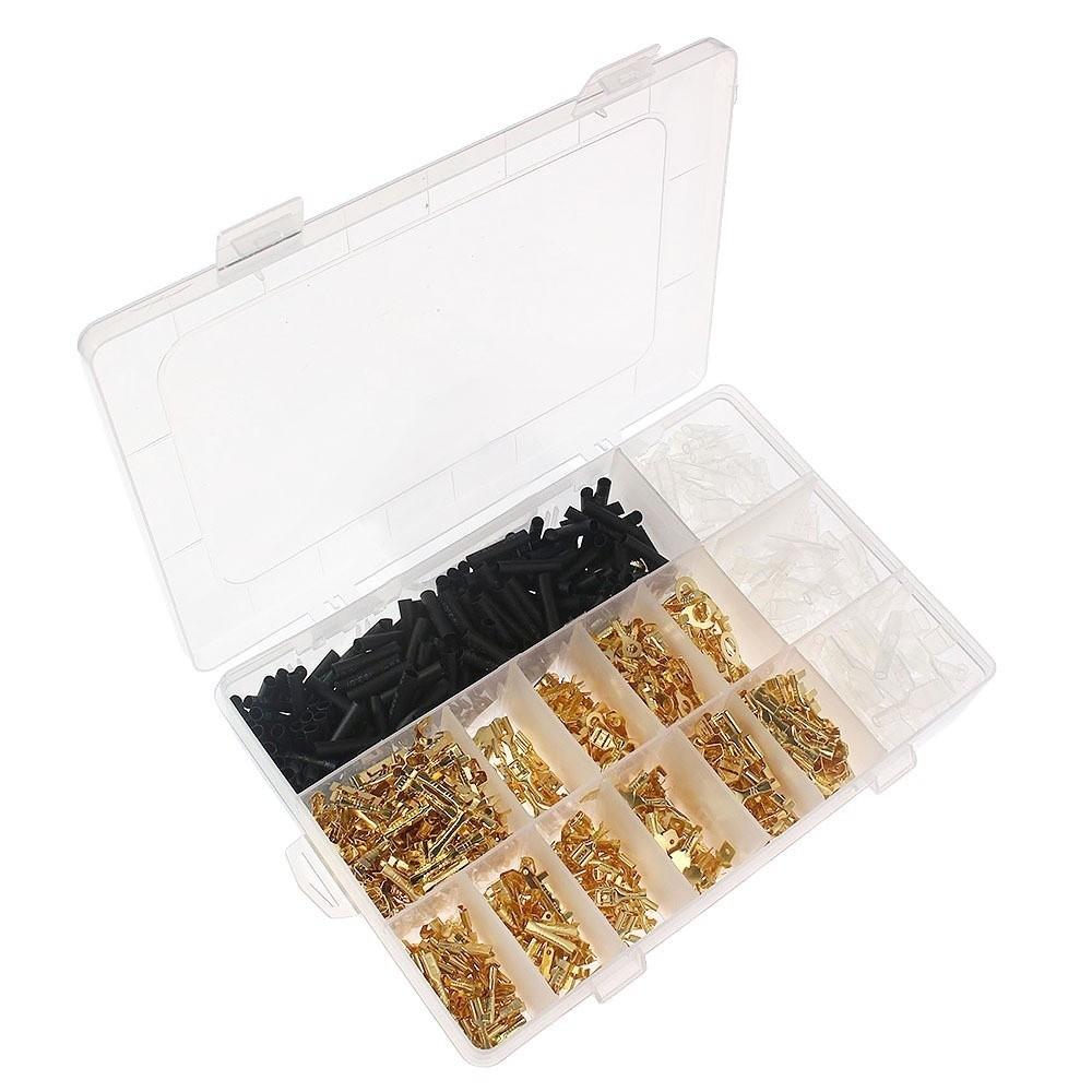 1000/1050 pcs Insulating Sleeve Electrical Crimp Terminals Wire Connector  Electronic Accessories