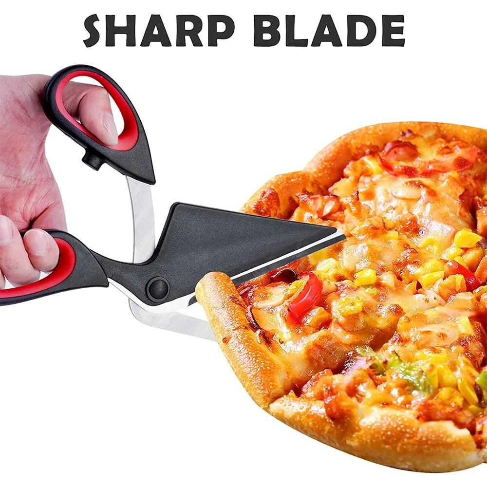 Detachable Pizza Cutter Stainless Steel Blade Barbecue Scissors Pizza Scissors  Food