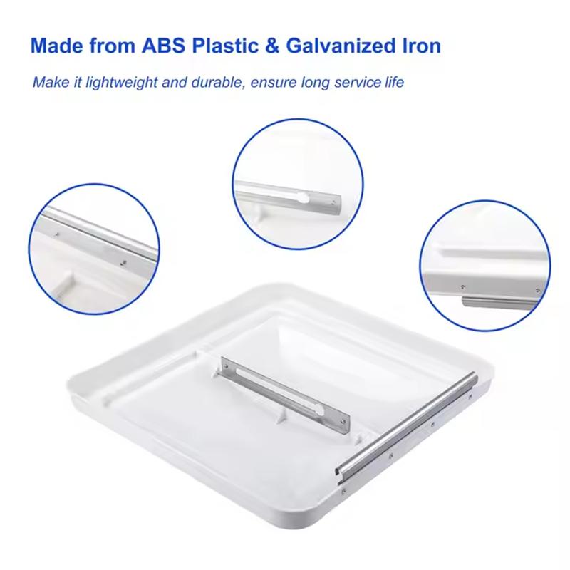RV Roof Ventilation Cover 14 X 14Inch Metal Vent Lid For Campervan Motorhome For Trailer Air Flow