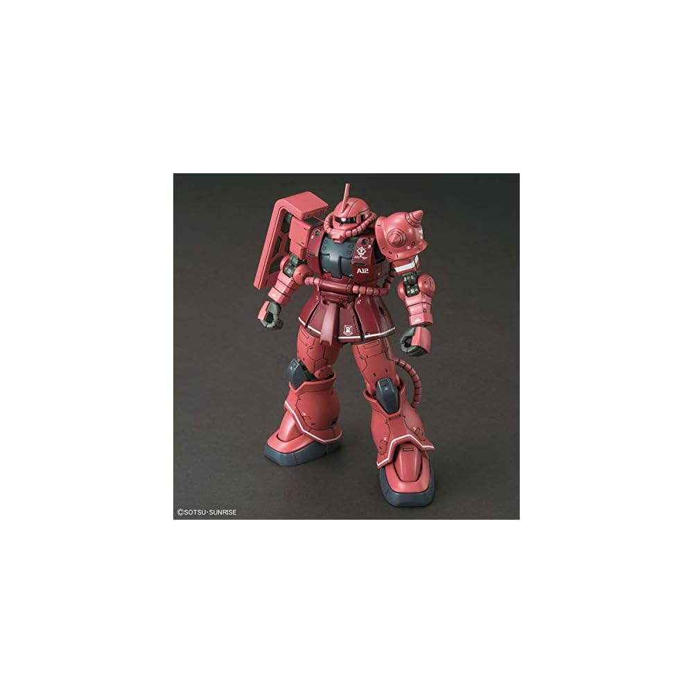 HG Gundam The Origin Char's Zaku II Red Comet Version 1/144 Scale Color-Coded Plastic Model Kit