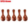 1-10Pcs Mini Wooden Spoons Small Kitchen Spice Condiment Spoon Sugar Tea Coffee Scoop Short Handle Wood Kids Spoon Kitchen Gadge