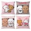 Panda Bubu And Dudu Cushion Cover Pattern Printed Pillowcase for Living Room Sofa Cushion Cover & Bedroom Decor
