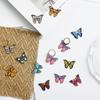 4Pcs 15*21mm Multiple Colors Butterfly Droping Oil Alloy Metal Accessories For Jewelry Component Making DIY Necklace Bracelet Earring