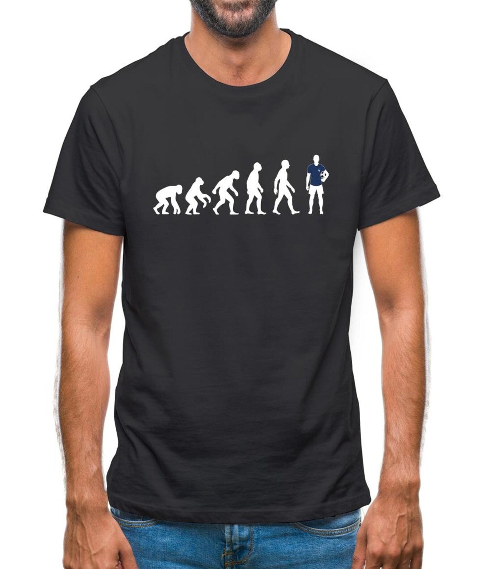 Evolution Of Man France Mens T-Shirt 2XL
