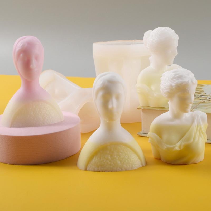 Matriță pentru corp pentru fabricarea lumânărilor, matriță pentru lumânări din silicon pentru lumânări cu aromoterapie DIY, rășină epoxidica, turnare, ceară, săpunuri, meșteșuguri DIY