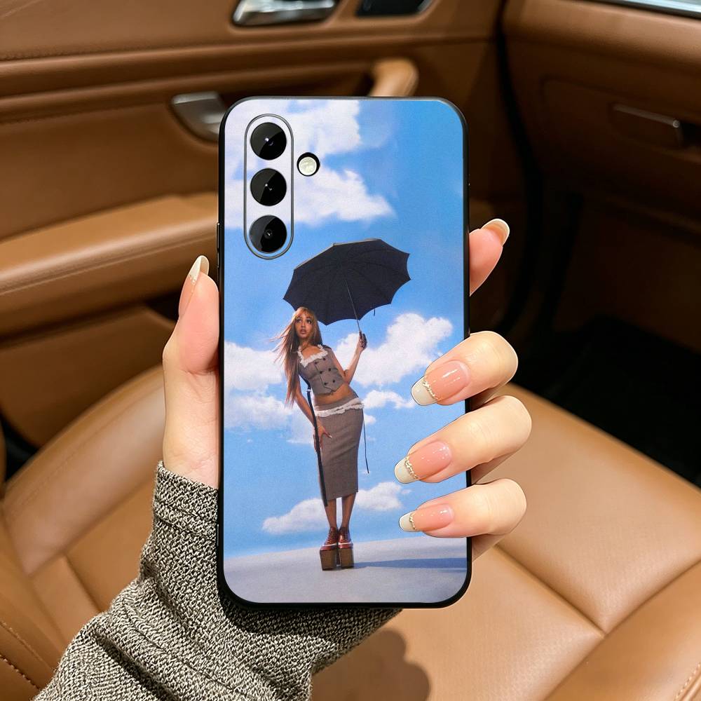 Street Mix PinkPantheress Phone Case For Samsung Galaxy A73,A71 A72,A70,A53,A52,A51,Soft Silicone Black Cover
