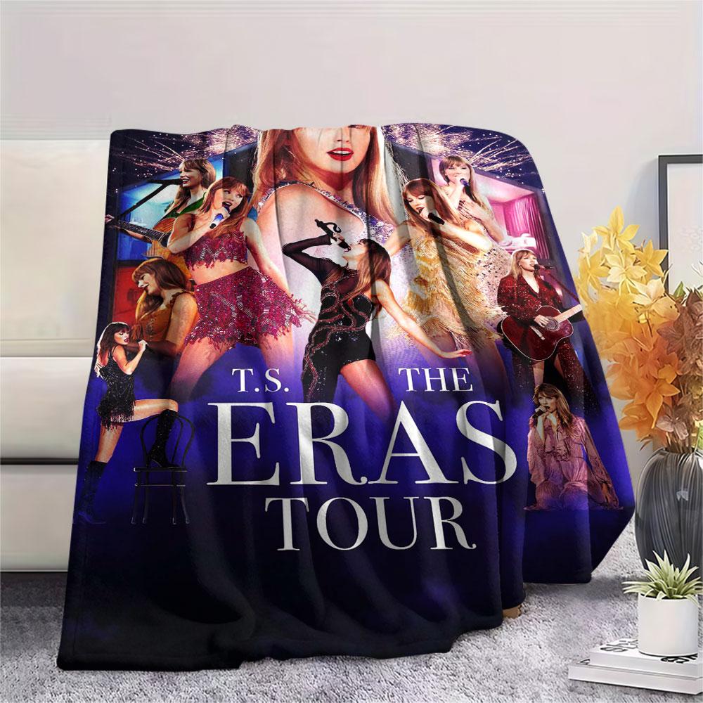 Taylor Swift printing Flannel Blanket Bedroom Sofa Camping Warm blanket Gifts for family and friends-MJ009