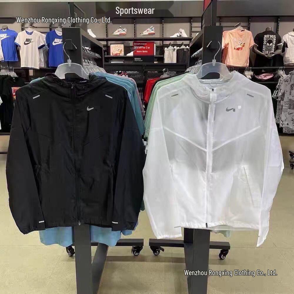 Men's Quick-Dry Hooded Windbreaker: Versatile, Lightweight, Sun-Protective Running Jacket