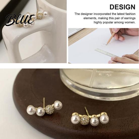 Versatile Earrings 1 Pair Stud for Women Lightweight Small Faux