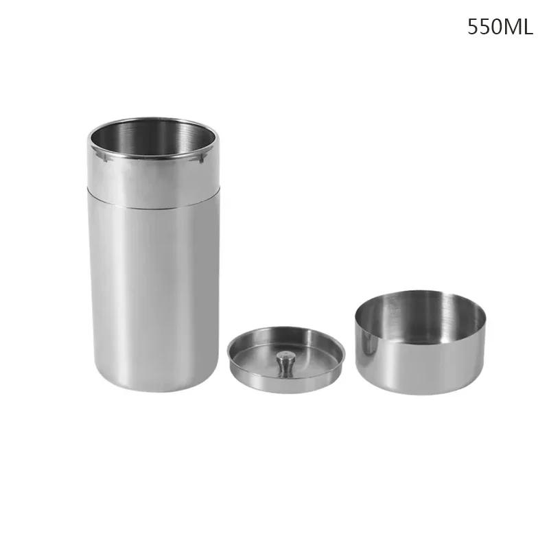 1 Stück Edelstahl Tee Dose loser Blatttee Dosen Kleine Reise Tragbarer Behälter Kaffee Zucker Dose Behälter Küchen Vorratsdosen