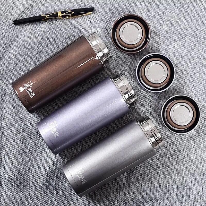 HEENOOR 400ml Stainless Steel Insulated Travel Mug with Filter