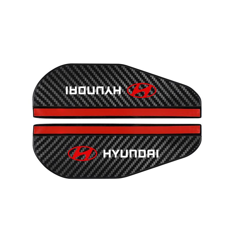 Car rearview mirror rain eyebrow sun visor Small Round Mirror For Hyundai N LINE Sonata Accent Tucson Elantra Car trunk logo mc4