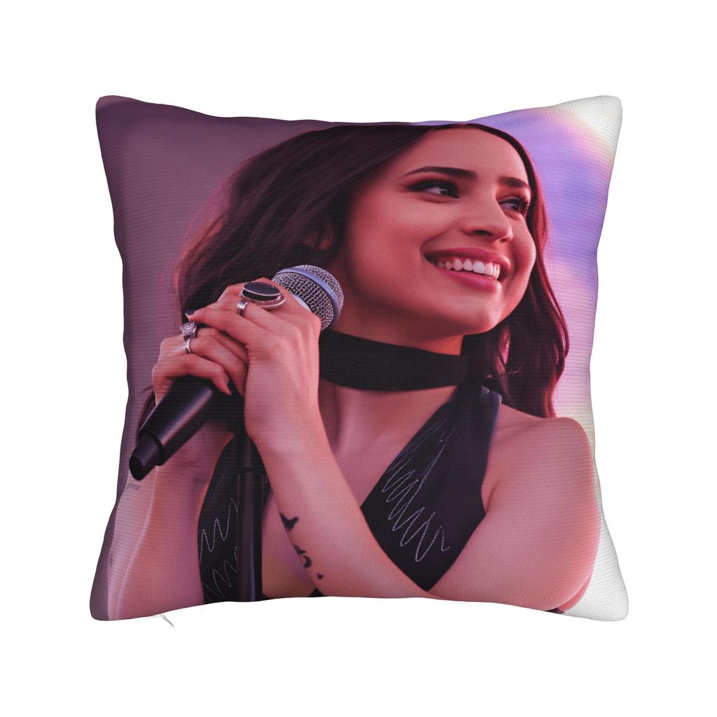 Actor S-Sofia C-Carson Pillow Cover  Novelty Pillow Case For Living Room Chair Soft Cushion Cover Birthday Present