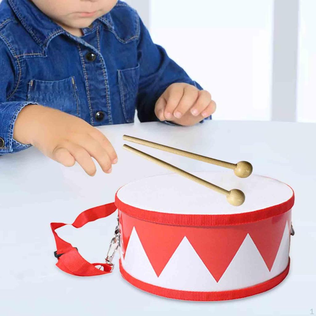 Double Sided Hand Drum Activity Toy Bass Jazz for School Bedroom Home Supplies