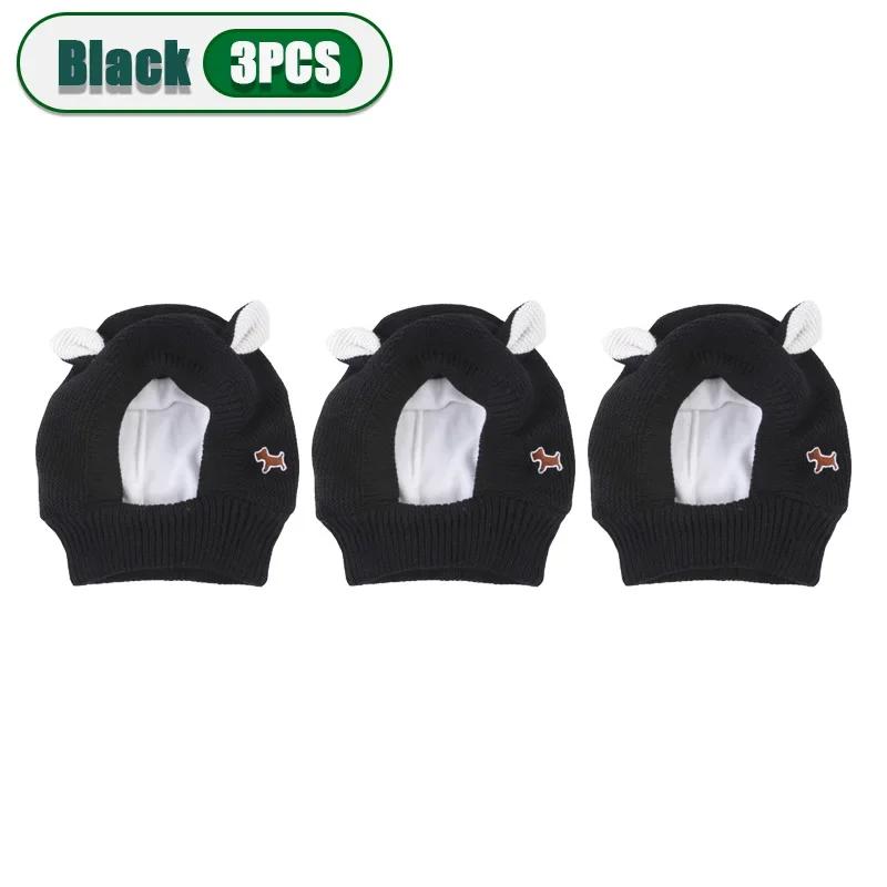 1-10PCS Autumn Winter Pet Ear Protector Knitted Dog Hat Warm Elastic Ear Cover Windproof Comfortable Cold Weather Accessory