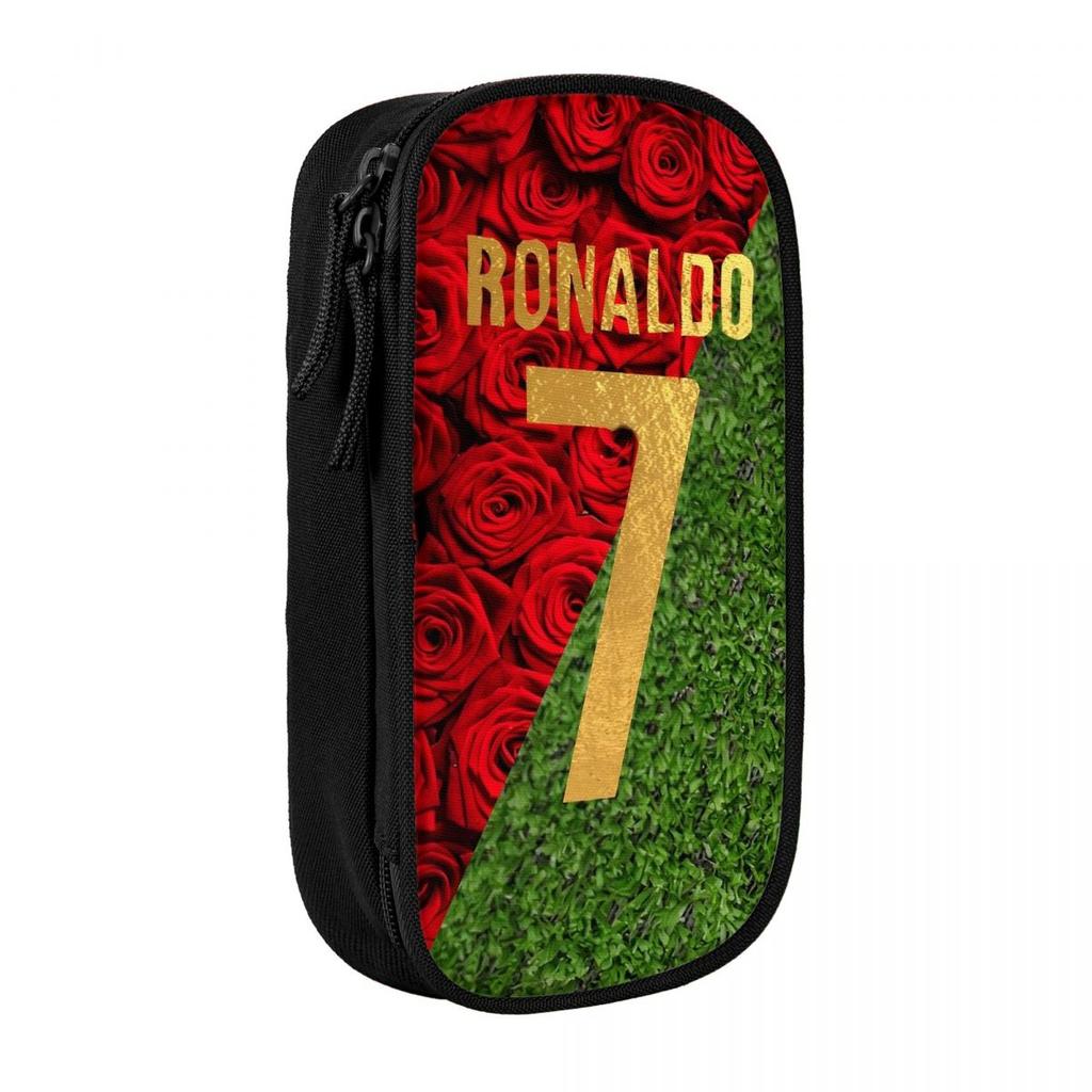 Cr7 Fußball Stiftebox Für Ronaldos Fans Doppellagig Große Kapazität Für Schule Fußballliebhaber Federmäppchen Schreibwaren Geschenk