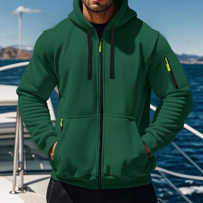 Fashion Casual Autumn and Winter Hat Sweater Zipper Long Sleeve Men's and Women's Same Style Sweatshirt Running Training Outdoor Warm Fitness Jacket