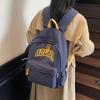 New Alphabet Backpack Women's Japanese Simple Large Capacity High School Student School Bag Travel Backpack