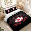 Bedding Set 1 Duvet Cover 2 Pillowcases Boston Red Sox Print Bedroom Home Decoration